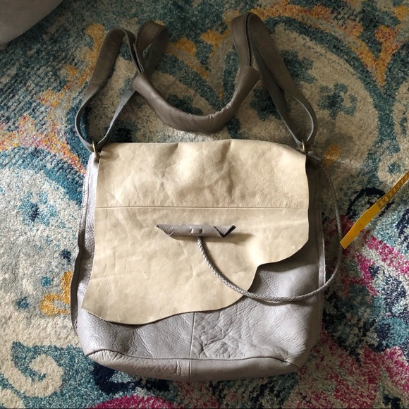 Mia Inspiration Taupe Leather Zippered Bag New! - Picture 2 of 12